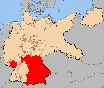 Location of Bavarian Soviet Republic