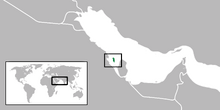 Location of Kingdom of Bahrain